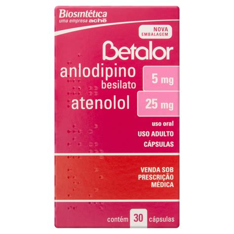 besilato de anlodipino + atenolol 